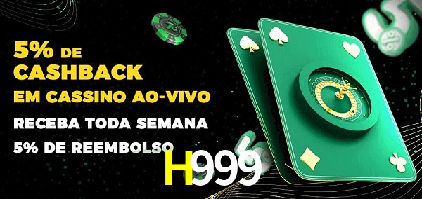 Promoções do cassino ao Vivo H999